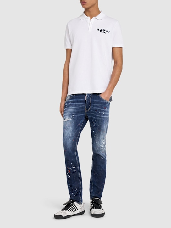 Dsquared2: Skater jeans - Navy - men_1 | Luisa Via Roma