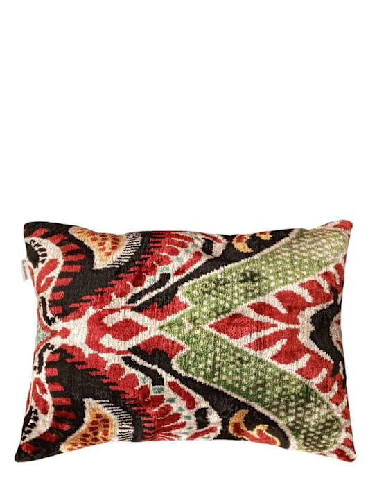 Les Ottomans: Silk blend velvet cushion - Multicolor - ecraft_0 | Luisa Via Roma