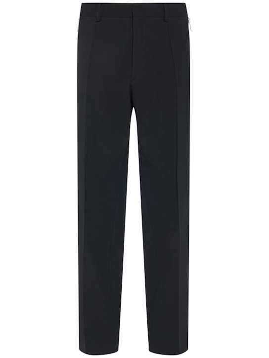 Dsquared2: Side zip detail relaxed pants - ブラック - men_0 | Luisa Via Roma