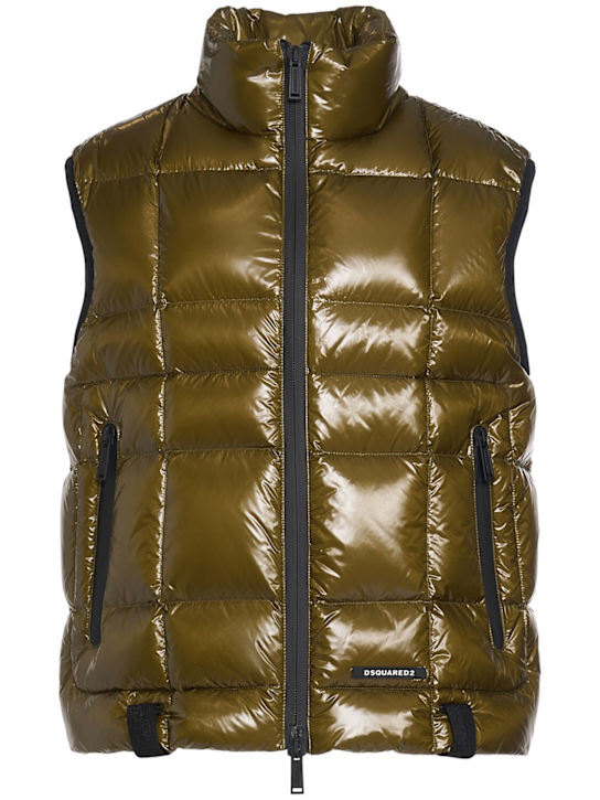 Dsquared2: Daunenweste „3D“ - Oak Green - men_0 | Luisa Via Roma