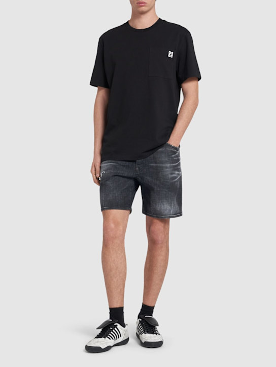 Dsquared2: Marine shorts - Black - men_1 | Luisa Via Roma