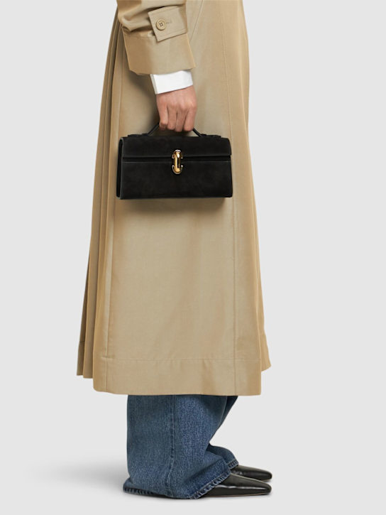 Savette: Symmetry suede pochette - women_1 | Luisa Via Roma
