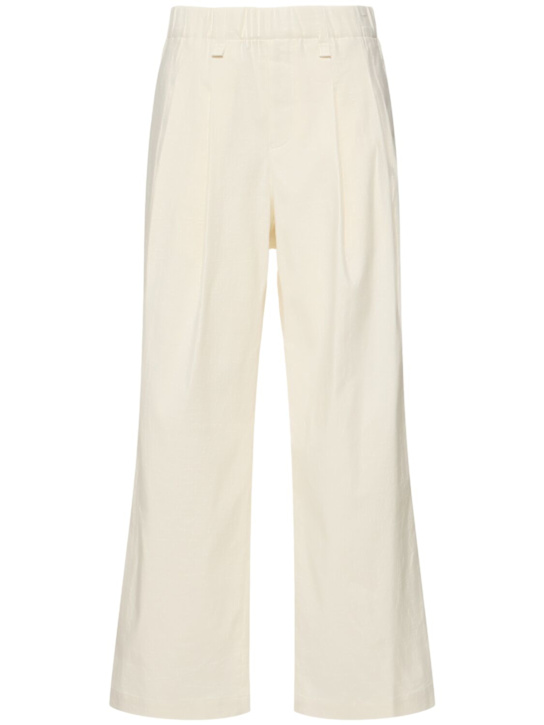 ISSEY MIYAKE: Personality wide pants - White - women_0 | Luisa Via Roma