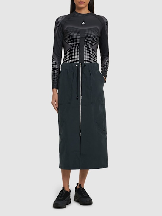 Jordan: Jordan Chicago cotton blend skirt - women_1 | Luisa Via Roma