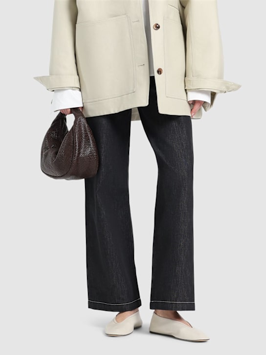 Le Monde Beryl: 10mm Luna leather slippers - women_1 | Luisa Via Roma