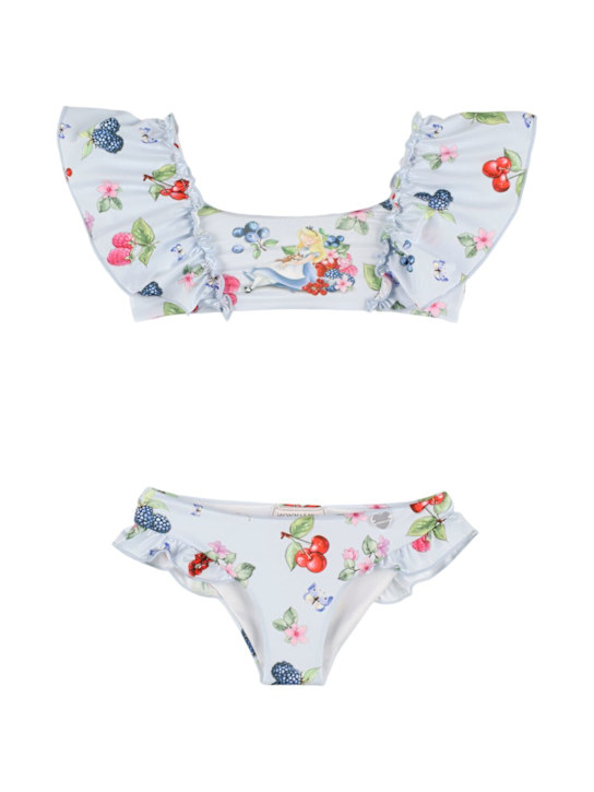 Monnalisa: Printed bikini set - Hellblau - kids-girls_0 | Luisa Via Roma