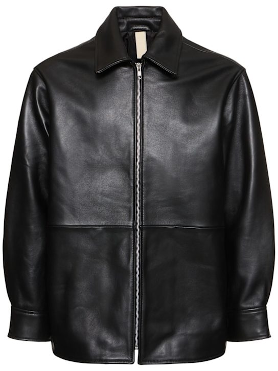 SUNFLOWER: Leather shirt - men_0 | Luisa Via Roma