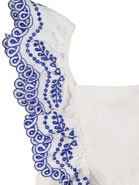 Molo: Vestito in popeline di cotone organico con ricami - kids-girls_1 | Luisa Via Roma