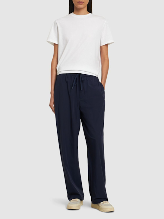 Autry: Nylon blend sweatpants - Blue - women_1 | Luisa Via Roma