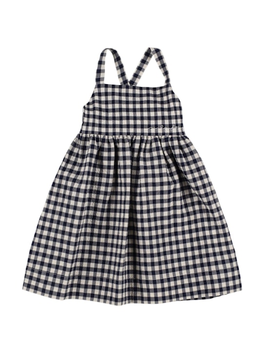 Il Gufo: Vestito in cotone seersucker vichy - kids-girls_0 | Luisa Via Roma