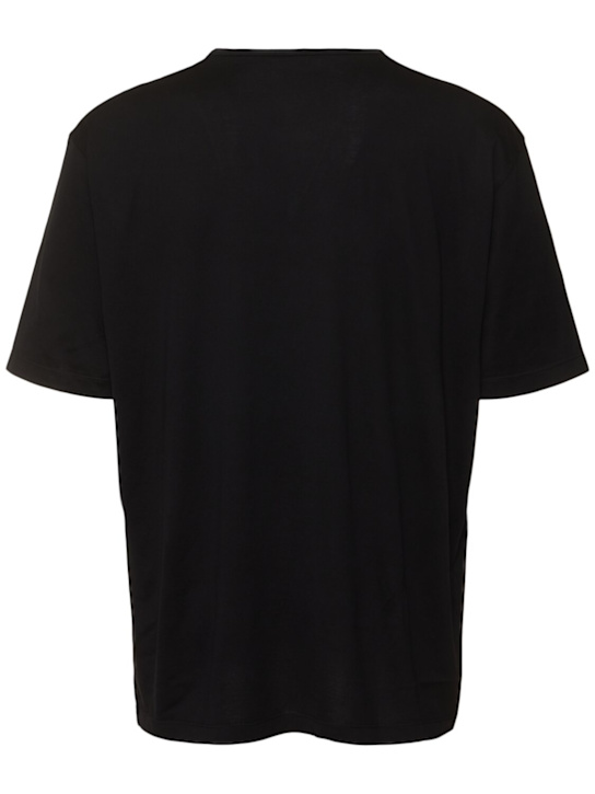 Lemaire: Relaxed  fit cotton jersey t-shirt - Black - men_3 | Luisa Via Roma