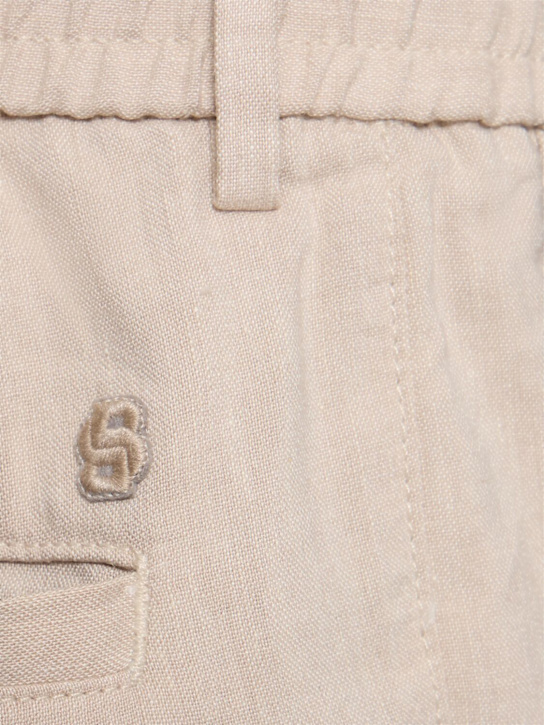 Boss: Kane line blend jogger pants - Light Beige - men_4 | Luisa Via Roma