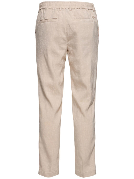 Boss: Kane line blend jogger pants - Light Beige - men_3 | Luisa Via Roma