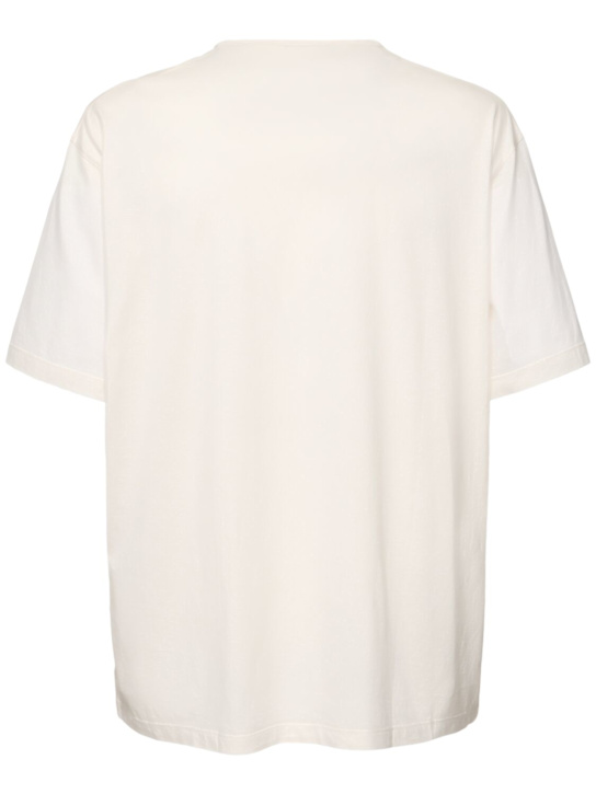 Lemaire: Relaxed  fit cotton jersey t-shirt - White - men_3 | Luisa Via Roma
