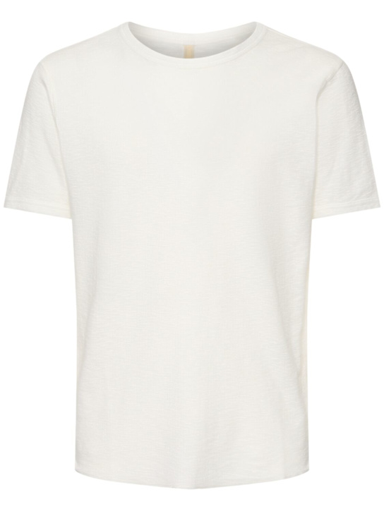 SUNFLOWER: Jagger waffle t-shirt - men_0 | Luisa Via Roma