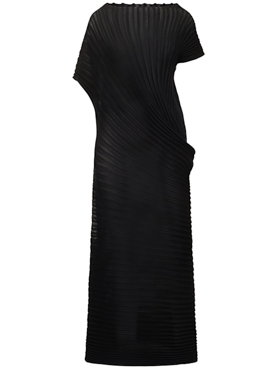 ISSEY MIYAKE: Pleated long dress - women_0 | Luisa Via Roma