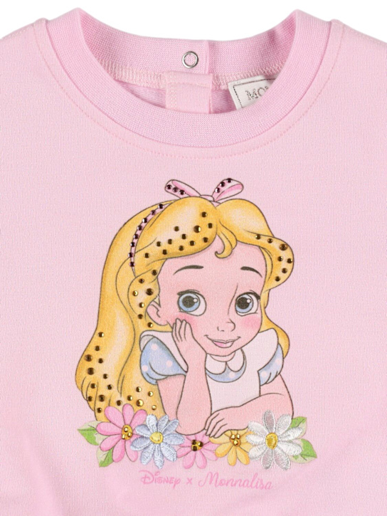 Monnalisa: Felpa girocollo con stampa - Rosa - kids-girls_1 | Luisa Via Roma