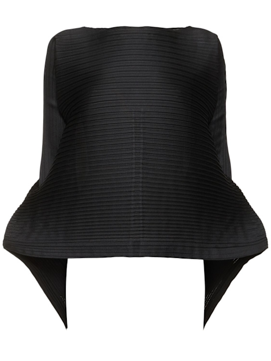 ISSEY MIYAKE: Paneled pleated top - women_0 | Luisa Via Roma