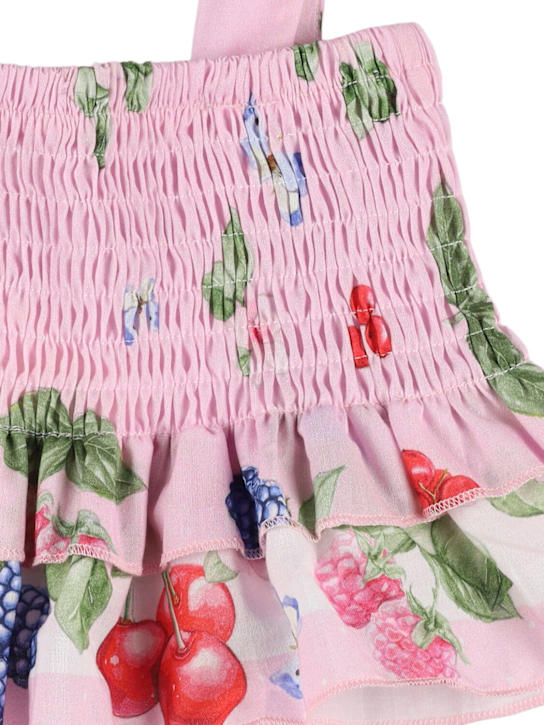 Monnalisa: モスリンコットントップ＆スカート - ピンク - kids-girls_1 | Luisa Via Roma