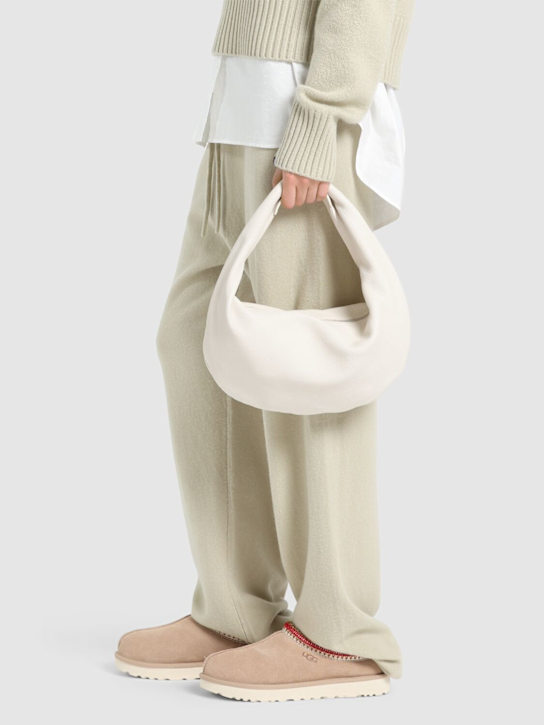 Ugg: 31mm Tasman shearling loafers - Sand/Red - women_1 | Luisa Via Roma