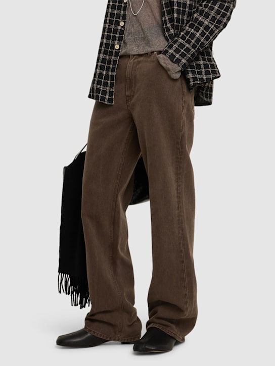 MM6 Maison Margiela: MM6 anatomic split toe slippers - men_1 | Luisa Via Roma