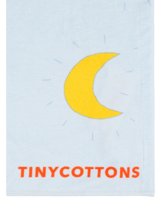 Tiny Cottons: Printed cotton terry beach towel - Light Blue - kids-boys_1 | Luisa Via Roma