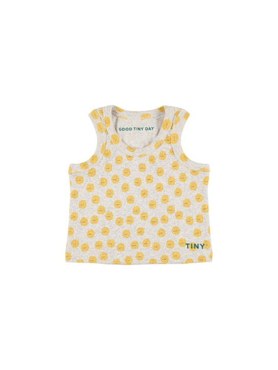 Tiny Cottons: Tank top in jersey stampato - kids-girls_0 | Luisa Via Roma