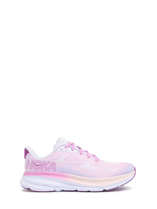 Hoka: Sneakers Clifton 9 con lacci - kids-girls_0 | Luisa Via Roma