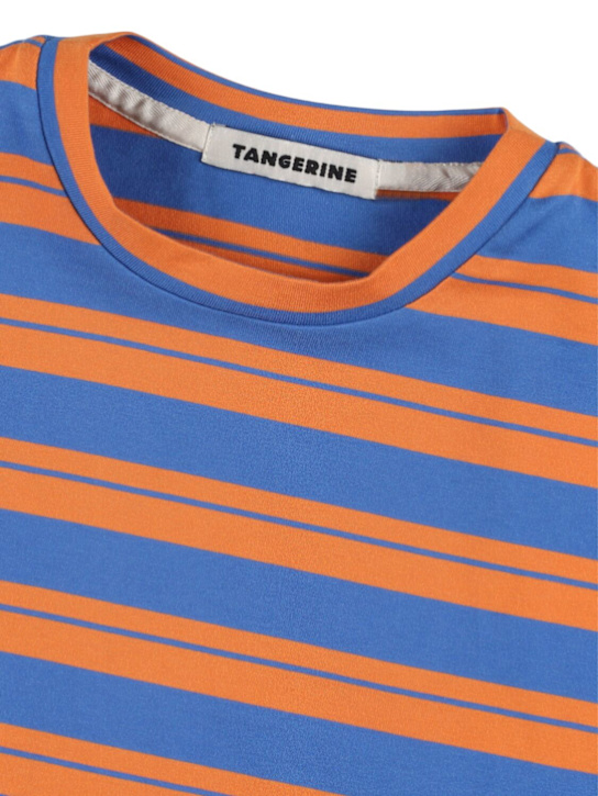 TANGERINE: Stripe print cotton jersey t-shirt - kids-boys_1 | Luisa Via Roma