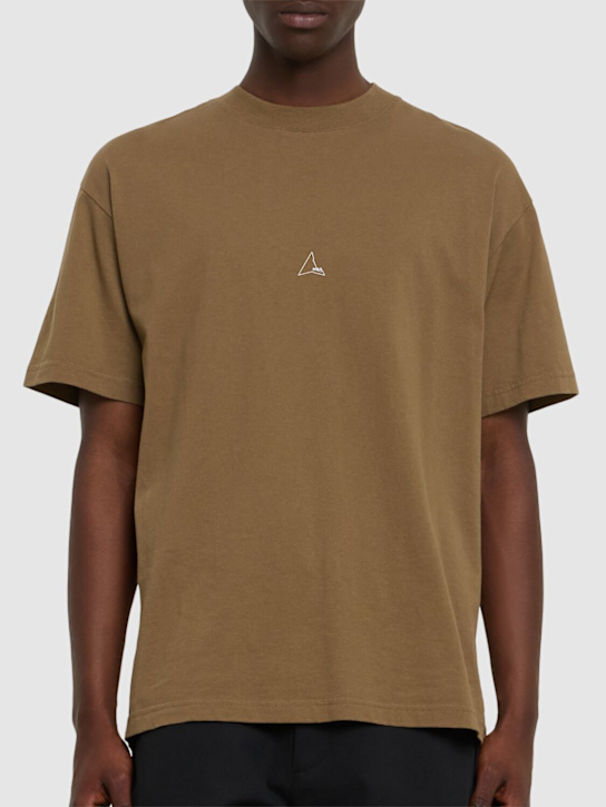 Roa: Logo cotton t-shirt - men_2 | Luisa Via Roma