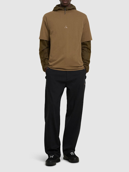 Roa: Logo cotton t-shirt - men_1 | Luisa Via Roma