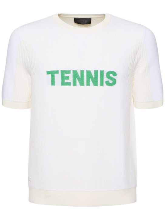 LACOSTE: Libellule viscose blend s/s t-shirt - men_0 | Luisa Via Roma