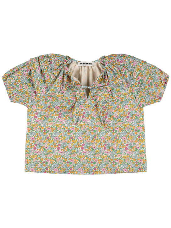 TANGERINE: Camicia in cotone stampato - kids-girls_0 | Luisa Via Roma