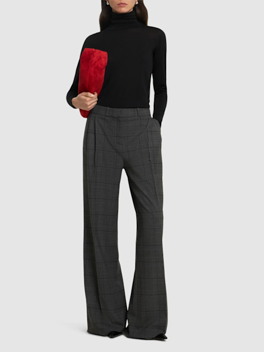Coperni: Wide leg tailored pants - Grey - women_1 | Luisa Via Roma