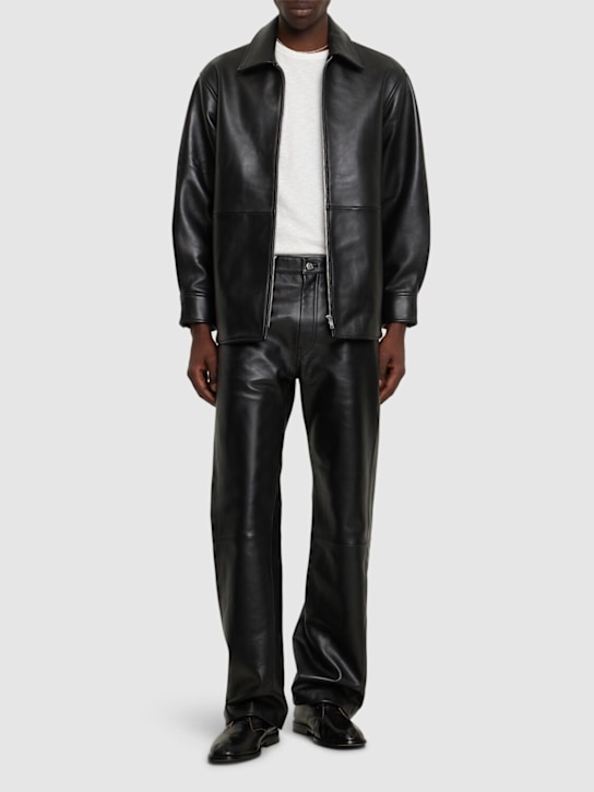 SUNFLOWER: Leather shirt - men_1 | Luisa Via Roma