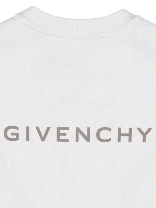 Givenchy: Felpa girocollo con stampa - Bianco - kids-girls_2 | Luisa Via Roma
