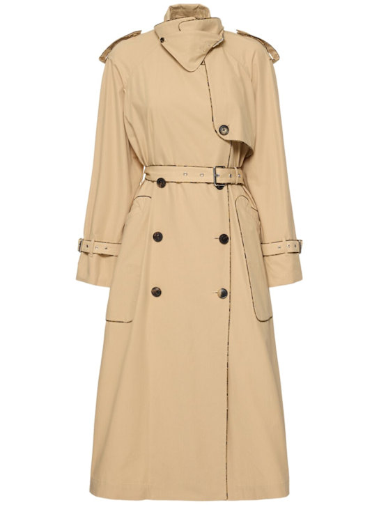 Risto washed cotton poplin trench coat - Thumbnail 1