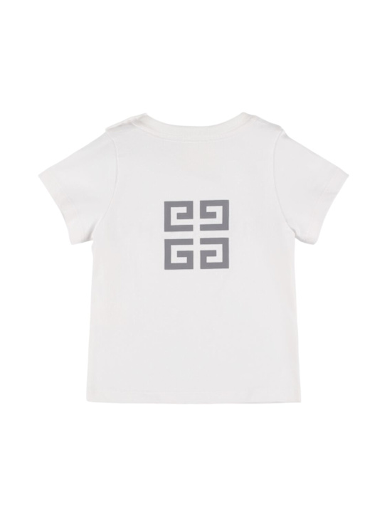 Givenchy: Cotton jersey t-shirt w/logo - White - kids-boys_1 | Luisa Via Roma