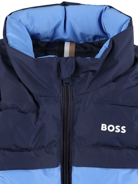 Boss: パファーベスト - ブルー - kids-boys_1 | Luisa Via Roma