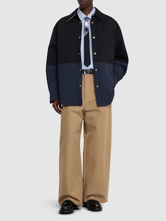Oversize cotton casual jacket - Thumbnail 2