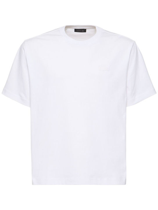 LACOSTE: Life short sleeve cotton jersey t-shirt - men_0 | Luisa Via Roma