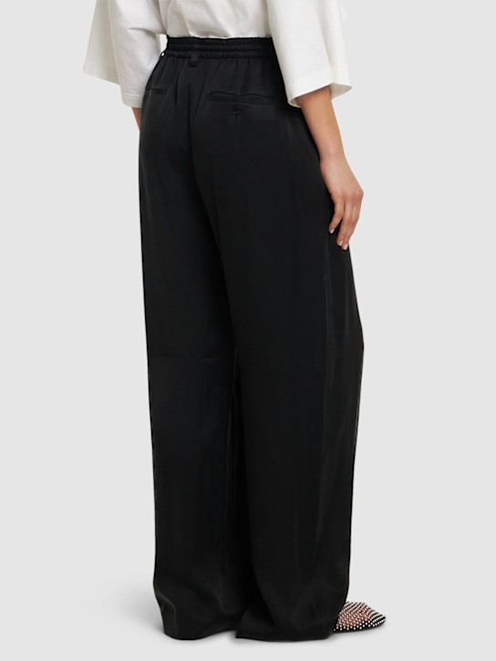 Alexander Wang: Pleated baggy pants - Black - women_2 | Luisa Via Roma