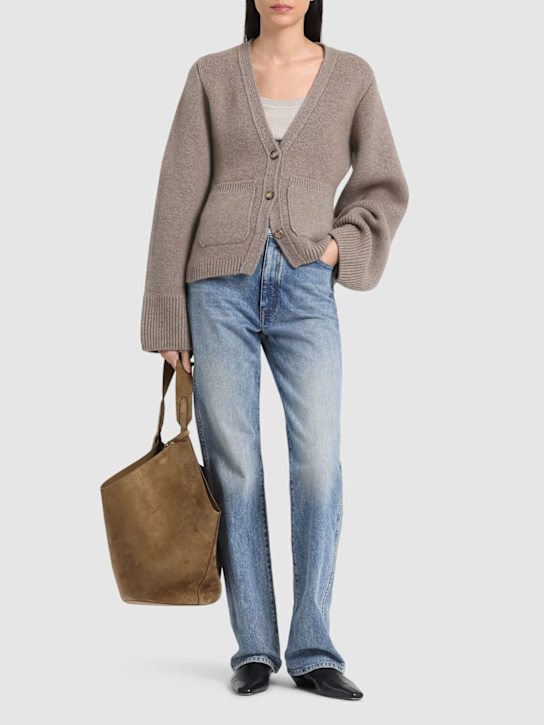 Khaite: SCARLETT カシミアニットカーディガン - women_1 | Luisa Via Roma