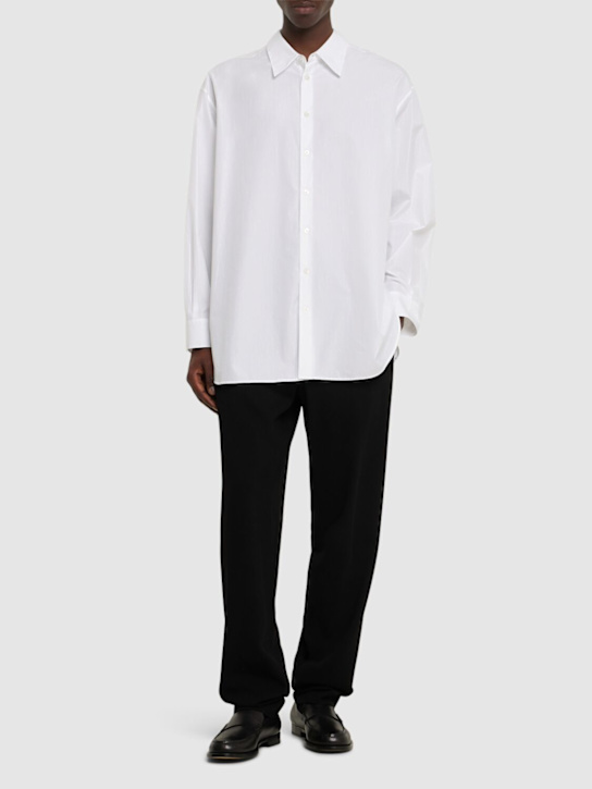 The Row: Lukre cotton shirt - White - men_1 | Luisa Via Roma