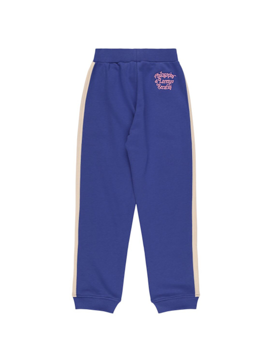 Philosophy: コットンブレンドスウェットパンツ - ブルー - kids-girls_1 | Luisa Via Roma