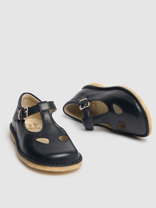 Il Gufo: Sandales classiques en cuir - Bleu - kids-boys_1 | Luisa Via Roma