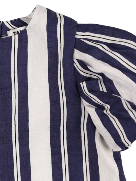 TANGERINE: Camicia in misto lino stampato - kids-girls_1 | Luisa Via Roma