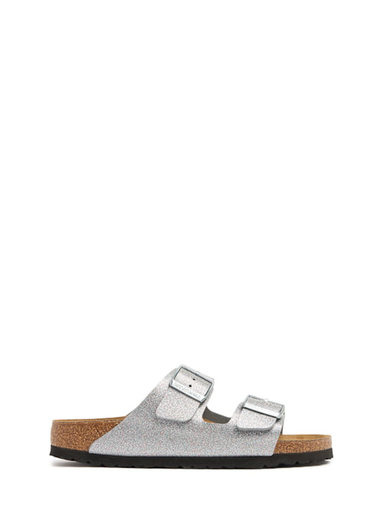 BIRKENSTOCK: Arizona シンセティックサンダル - シルバー - kids-girls_0 | Luisa Via Roma