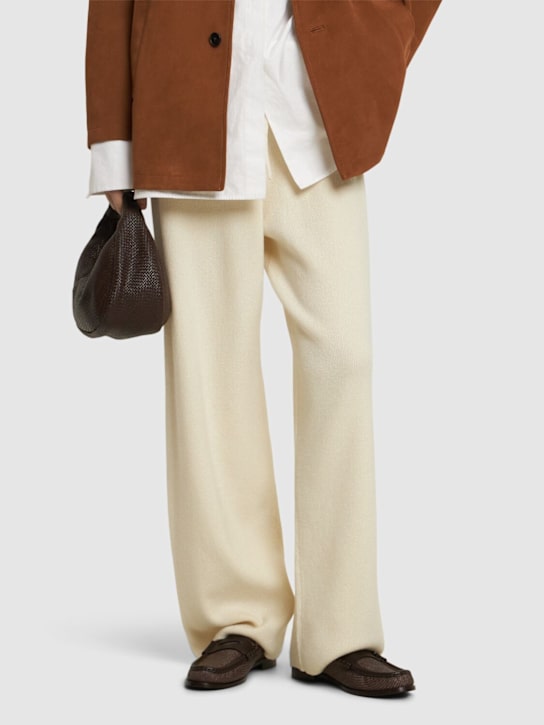 Max Mara: 10mm Raffia loafers - Tan - women_1 | Luisa Via Roma