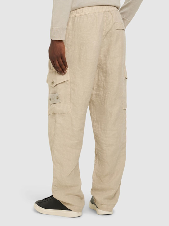 Stone Island: Ghost regular pants - Beige - men_2 | Luisa Via Roma